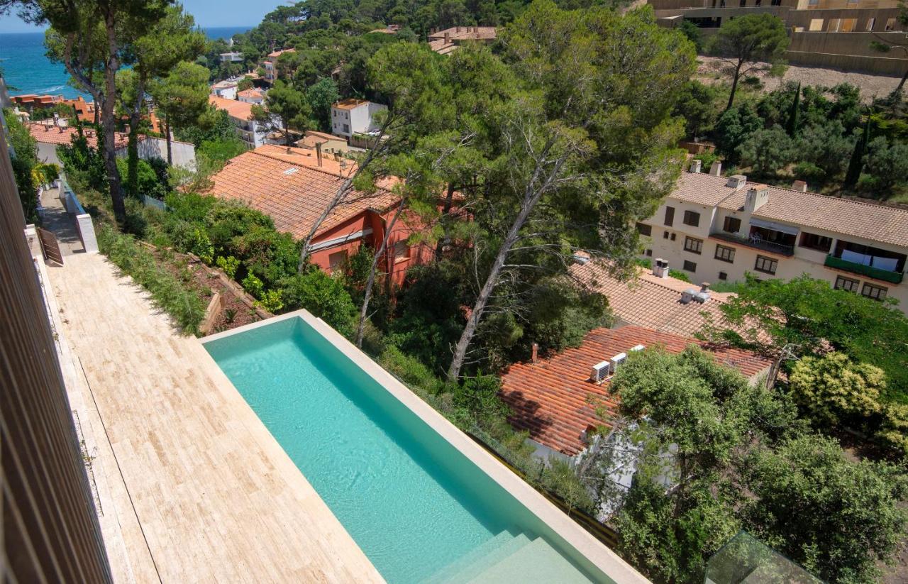 Appartement La vie en rouge SA RIERA duplex, private parking à Begur Extérieur photo